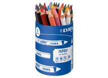 Potloden - kleurpotloden - Lyra Ferby - driehoekig - dik - set van 36 assorti