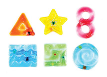 Fidget - sensorische gel pads - set van 3 assorti