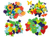 Stickers - vilt - decoratie - verschillende kleuren en vormen - budget - voordeelpakket - zelfklevend - set van 600 assorti
