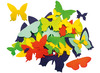 Stickers - vilt - decoratie - verschillende kleuren en vormen - budget - voordeelpakket - zelfklevend - set van 600 assorti