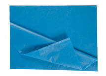 Knutselpapier - zijdepapier - 50 x 70 cm - blauw - pak van 26 vellen