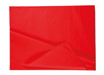 Knutselpapier - zijdepapier - 50 x 70 cm - rood - pak van 26 vellen