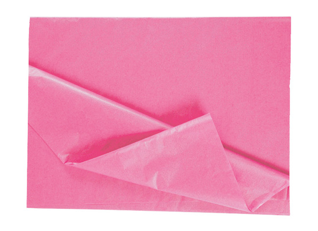 Knutselpapier - zijdepapier - 50 x 70 cm - lichtroze - pak van 26 vellen