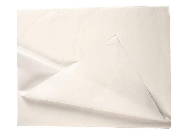 Knutselpapier - zijdepapier - 50 x 70 cm - wit - pak van 26 vellen