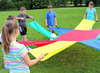 Bewegen - parachute met handvaten - zon - per stuk
