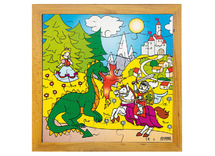 Puzzel - themapuzzel - Rolf - draak - 30 stukjes - hout - per stuk