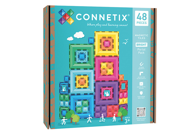 Bouwset - Connetix Bright Portal Pack - magnetisch - set van 48