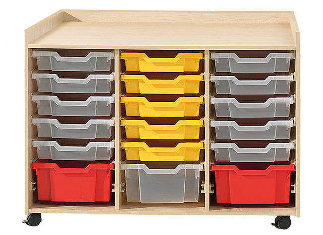 Speelmeubel - speeltafel op wieltjes met opbergruimte - 77 x 104 x 71,6 cm - per kleur - per stuk