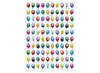 Stickers - fantasie en fun - ballonnen - 100 motieven - set van 2000 assorti