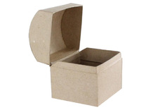 Karton - kistje - schatkist - 8 x 5,5 cm - set van 10