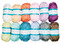 Borduren - wol - pastelkleuren - garen - set van 12 assorti