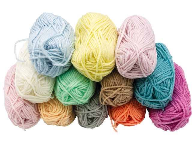 Garen - wol - pastelkleuren - borduren - set van 12 assorti