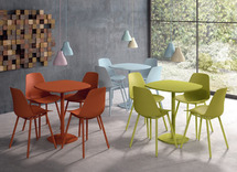TAFEL - CENTRALE VOET - UNIKLEUR - 50 X 50 CM - 110 CM