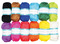 Garen - wol - basiskleuren - borduren - set van 12 assorti