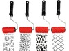 Verfrol - verf - patronen - set van 4 assorti