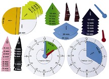 Rekenen - breuken - breukenklok - magnetisch - per set
