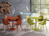 TAFEL - CENTRALE VOET - UNIKLEUR - 70 X 70 CM - 76 CM