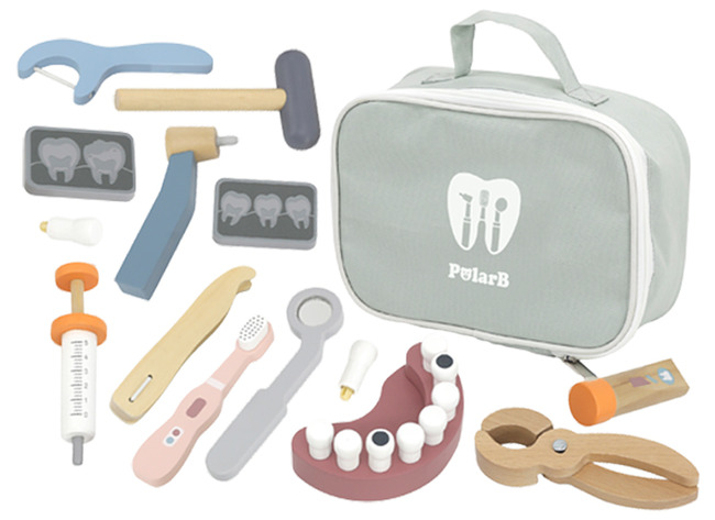 Poppenaccessoires - tandarts - PolarB - per set
