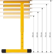 LEERLINGENTAFEL - TAU - ENKEL - VERSTELBAAR - ZONDER BOEKENVAK - GEKLEURD