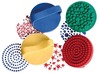 Stempels - verfstempels - 6 cm diameter - set van 4 assorti