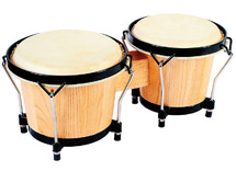 Muziek - bongos - hout - per stuk