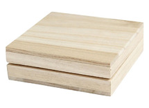 Dozen - hout - 10 x 10 cm - per stuk