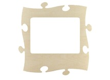 Kaders - fotokaders - hout - puzzelstuk - groot - per stuk