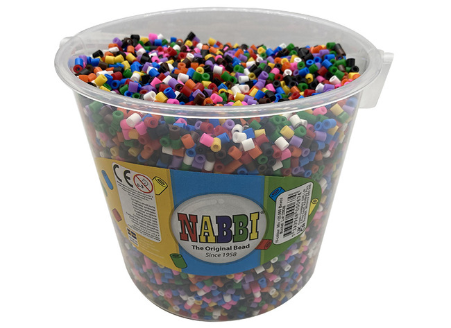 Kralen - strijkkralen - NABBI - midi - standaardkleuren - voordeelpakket - set van 20000 assorti
