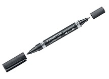 Stiften - schrijfstiften - Staedtler Lumocolor Permanent Duo - dubbel - per stuk