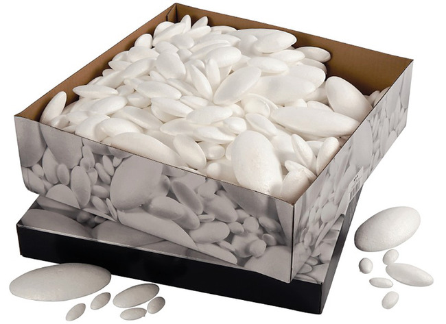 Isomo/styropor - plat - ovaal - voordeelpakket - set van 420 assorti