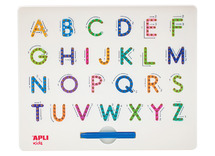 Schrijfspoor - tekenbord - hoofdletters - magnetische pen - fijne motoriek - per stuk