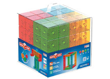 Bouwset - magnetische blokken - Geomoag Magicube - Crystal 64 - set van 64 assorti