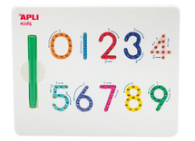 Schrijfspoor - tekenbord - cijfers - magnetische pen - fijne motoriek - per stuk