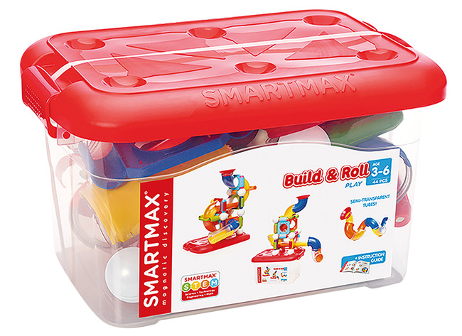 Bouwset - SmartMax Build & Roll - magnetisch - knikkerbaan - per set