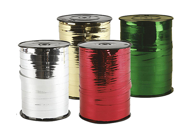 Lint - cadeaulint - 250 m x 10 mm - set van 4 assorti