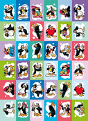Stickers - fantasie - dieren - pinguins