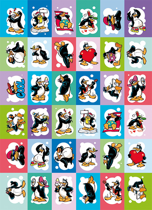 Stickers - fantasie - dieren - pinguins