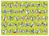 Stickers - fantasie - populair - voetballers - 40 motieven - set van 800 assorti