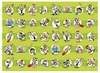 Stickers - fantasie - populair - voetballers - 40 motieven - set van 800 assorti