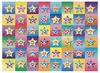 Stickers - fantasie - smileys - vrolijke sterren - 48 motieven - set van 960 assorti