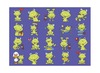 Stickers - fantasie - grappige kikkers - 40 motieven - set van 800 assorti