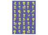 Stickers - fantasie - grappige kikkers - 40 motieven - set van 800 assorti