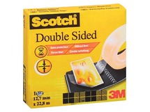 Kleefband - Scotch - transparant - dubbelzijdig - 12 mm x 23 m - per stuk