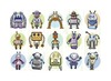 Stickers - robots - set van 800 assorti