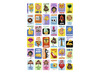 Stickers - emoji's met Engelse teksten - 36 motieven - set van 720 assorti