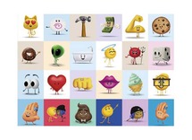 Stickers - de emoji film - 40 motieven - set van 800 assorti