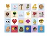 Stickers - de emoji film - 40 motieven - set van 800 assorti