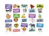 Stickers - mindset stickers - assortiment van 600 stickers in 30 motieven
