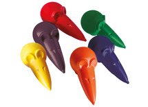 Waskrijt - muizen - set van 6 assorti