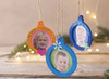 HOUT - KADER KERSTBAL - SET VAN 24